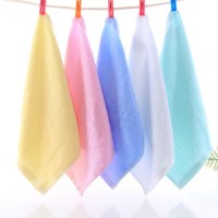 Stock product Wholesale cotton baby white hand towel baby saliva towel baby towel gift set