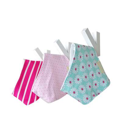 Small wholesale colorful baby bib saliva towel three-piece suit